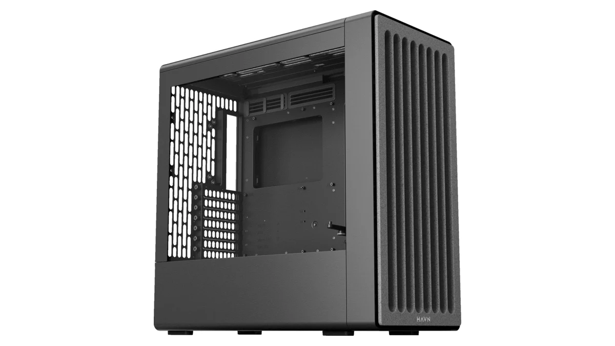 Custom desktop PC with glass side and good airflow