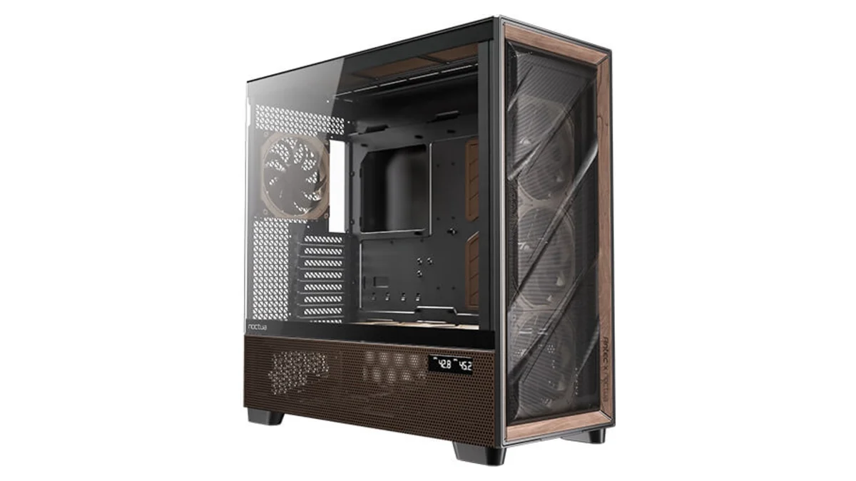 Case with large fans as an example of a quiet custom PC