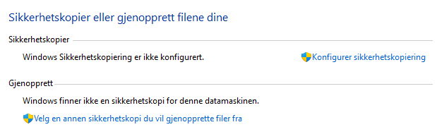 Folder selection for backup in Windows