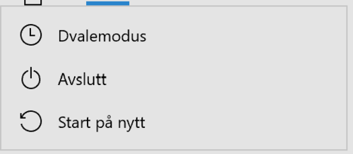 Start på nytt med Shift for å åpne Windows gjenoppretting